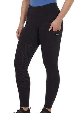Kerrits Solutions Full Leg Pocket Utility Equestrian Riding Tight Black L